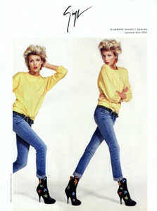 2009 Giuseppe Zanotti Anja Rubik Inez Lamsweerde Vinoodh Matadin REVISTA ANUNCIO - Imagen 1 de 1
