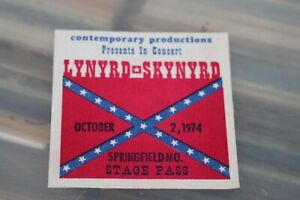 Lynyrd Skynyrd -  unused  Backstage Pass 1974 / FREE  SHIPPING / #1