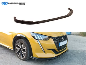 FRONT SPLITTER V.2 FOR PEUGEOT 208 MK2 (2020-2024) ABS GLOSS BLACK - Picture 1 of 4