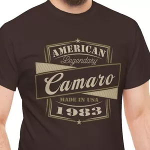 1983 Camaro Gift T Shirt | 1983 Camaro Shirt | Classic Car Tee Shirt - Picture 1 of 9