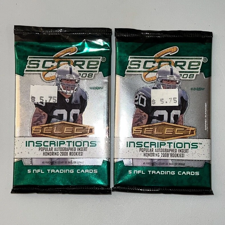 2008 Score Select NFL Football Hobby Pack - LOT of 2x packs - Image 1 of 2