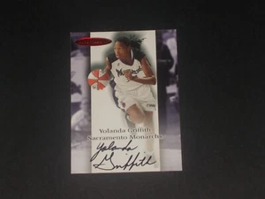 2000 WNBA Skybox Dominion Autographics, Yolanda Griffith, BEAUTIFUL CARD!!! - Picture 1 of 2