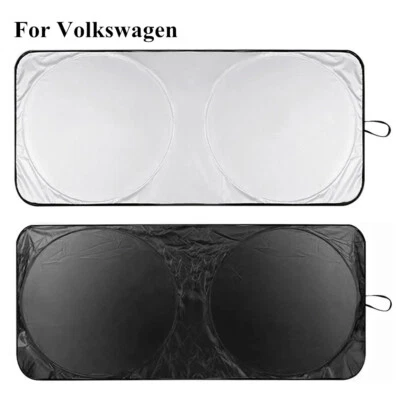 For Volkswagen Car Windshield Sun Shade VW UV Block Cover Visor Shield Screen - Image 1 of 4