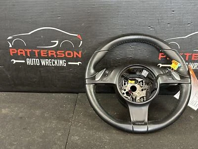 11-14 PORSCHE CAYENNE BLACK LEATHER WRAPPED HEATED STEERING WHEEL 7PP419091CKA34 - Image 1 of 4