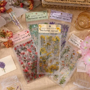 6 Sheets Scrapbooking Stickers Flower Decoration Sticker Journal Diary DIY Craft - Picture 1 of 23