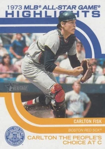 CARLTON FISK TOPPS HERITAGE HIGH 1973 ALL-STAR GAME HIGHLIGHTS RED SOX #13 2022 - Picture 1 of 1