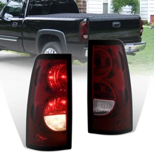 Pair Smoke Lens Rear Lamps Tail Lights For 2003-2006 Chevy Silverado 1500 2500 - Picture 1 of 11