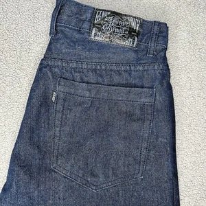 Joker Brand Jeans Mens Denim Baggy Grunge Y2K Skater Hip Hop Tag 34 Actual 32x29 - Picture 1 of 14