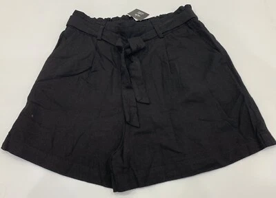 Pantalones Cortos Damas Talla 10 DOTTI Mezcla de Lino Negro Con Bolsillos *NUEVO* PRECIO DE VENTA SUGERIDO POR EL FABRICANTE $49.95 Foto 1 de 3