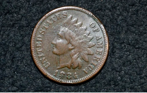 1884 Indian Head Cent ** VF Details ** FULL LIBERTY ** FREE SHIPPING Cover