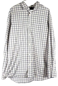 Camicia uomo Banana Republic elasticizzata lavaggio morbido slim fit a quadri XL - Foto 1 di 5