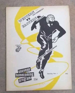 EASTERN ILLINOIS @ WESTERN ILLINOIS COLLEGE FOOTBALL PROGRAM - 1952 - EX - Picture 1 of 2