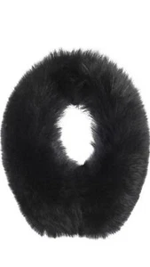 Black Fox Fur Collar (Luxurious winter accessory) - Picture 1 of 2