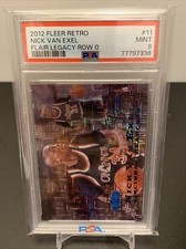 NICK VAN EXEL 2012-13 FLEER RETRO FLAIR LEGACY ROW 0 #006/100 PSA 9 POP 1
