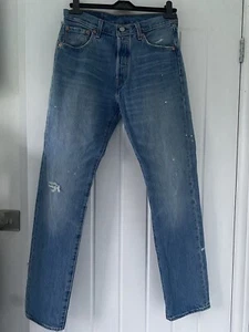 Levi’s Mens 501 ‘93 Straight Fit Jeans Mid Blue Wash Size 29/32 - Picture 1 of 3