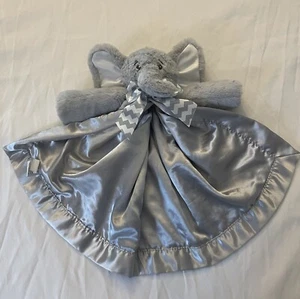 Bearington Baby Collection Gray Elephant Baby Lovey Plush Security Blanket - Picture 1 of 7