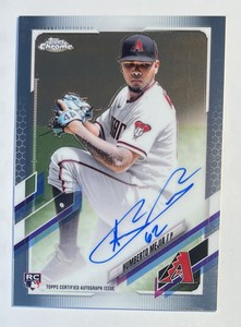 2021 Topps Chrome Rookie Auto Autograph Humberto Mejia Arizona Diamondbacks RC 