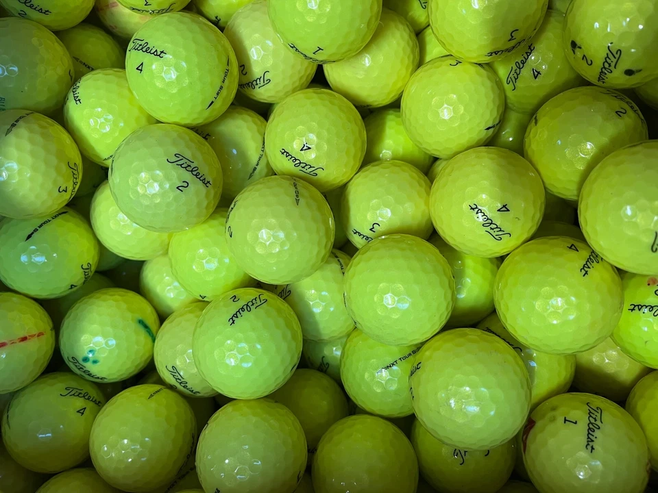 24 PEARL  A GRADE YELLOW TITLEIST NXT TOUR S LAKE GOLF BALLS - Image 1 of 1