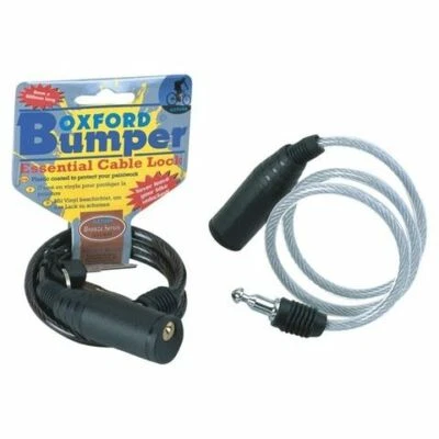 Oxford Bicycle Cycle Bike Helmet Bumper Security Cable Lock Coil 600mmx6mm
