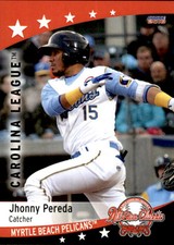 2018 Carolina League All-Stars Choice #16 Jhonny Pereda Venezuela Baseball Card