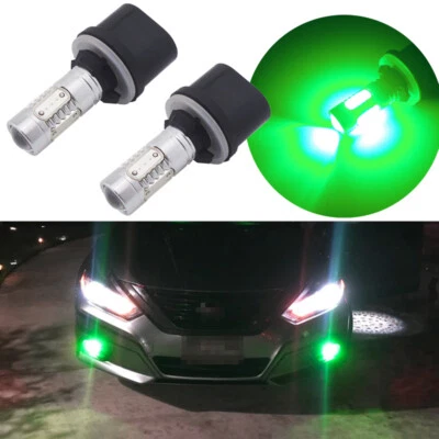 2pcs Green 880 LED Fog Light Bulbs 899 890 892 Car Pickup Truck Fog Driving Lamp - Image 1 of 4