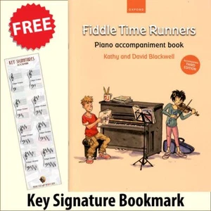Fiddle Time Runners Piano Accompaniment Music Book plus Key Signature Bookmark - Picture 1 of 9