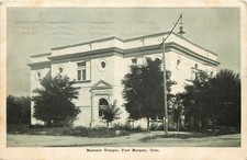 1907 Postcard; Fort Morgan CO Masonic Temple, Fraternal, Morgan County, Unposted