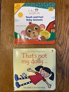 2 Touch And Feel Board Books: Baby Einstein Animals; Usborne Thats Not My Dolly - Picture 1 of 7