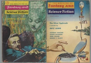 Magazine of Fantasy & Science Fiction Fritz Leiber Silver Eggheads Deskful Girls - Picture 1 of 3