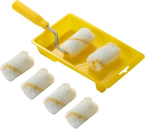 2-Inch Paint Roller- Mini Plastic Paint Tray Set, Mini Roller Frame, Microfiber - Picture 1 of 11