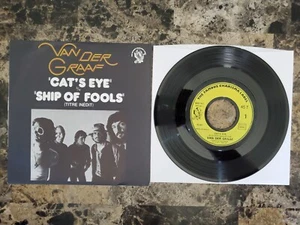 IMPORT Van Der Graaf Cat's Eye/Ship Of Fools 7" 45 RPM CHARISMA 6837-441 France - Picture 1 of 6