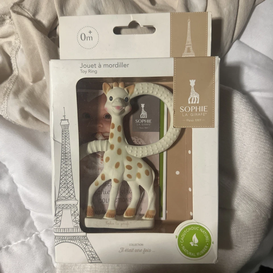 Nuevo juguete mordedor de goma natural Sophie The Giraffe Girafe La Baby, 7,25" de alto NUEVO EN CAJA Foto 1 de 1