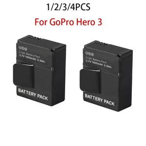 1/2/3/4PCS 1600mAh AHDBT-301 Battery AHDBT-201 Bateria for GoPro Hero 3 HD - Picture 1 of 11