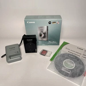Canon PowerShot ELPH 520 HS Digital Camera Black W/ Charger, micro SD w Box READ - Picture 1 of 13