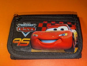 Brandneu dreifach faltbare Geldbörse Junge Mädchen Kinder Schulbedarf Geburtstagsgeschenk Autos schwarz - Bild 1 von 4