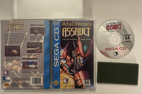 Android Assault: The Revenge of Bari-Arm (Sega CD, 1994) Complete W/ Reg Card