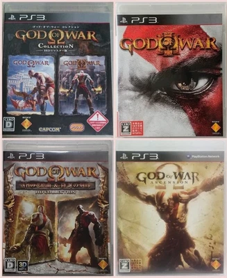 God of War 1 2 3 Collection Ascension Chains Ghost HD Set Lot 4 PS3 Japan Ver - Image 1 of 4