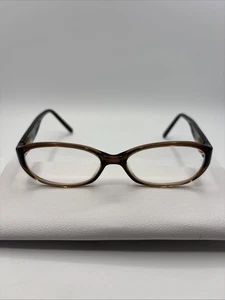 Coach Baila 2034 Klar Braun Oval Rechteckig Brille Brillengestell 48-15-135mm #D19 - Bild 1 von 7