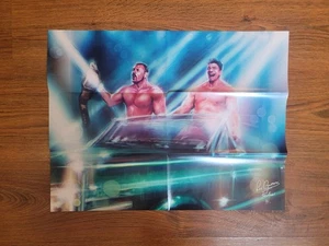 Los Guerreros Eddie & Chavo Guerrero 17x22" Poster Pro Wrestling Crate Tees WWE - Picture 1 of 1
