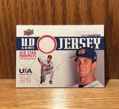 Bryce Harper 2009 Upper Deck USA UD Game Jersey B #GJU-8 USA - Image 1 of 2