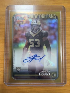 2024 Topps Chrome Jaylan Ford Gold Wave Refractor Auto /50 #RA-JFO - Bild 1 von 2