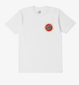 Santa Cruz Ringed Dot Men's Size XL T-Shirt White Short Sleeve Extra Large Tee - Picture 1 of 2