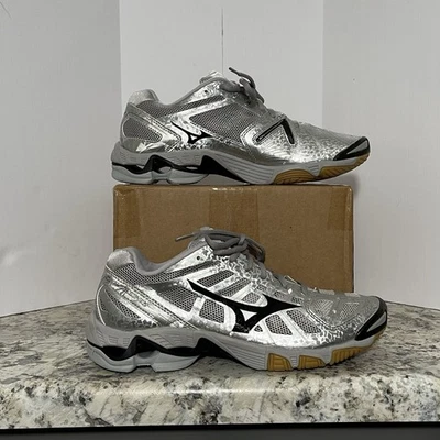 Mizuno Wave Lightning Rx2 Zapatos Mujer 10 Plateado Voleibol Correr Atlético Foto 1 de 4