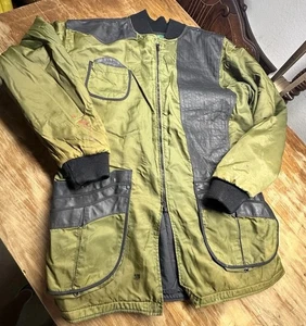 Vintage Chimere Jacket Men’s 2XL Green Left Handed Shooting Long Sleeve Zip - Picture 1 of 8