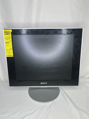 Sony LCD Computer Monitor - Black - Flatscreen - SDM-HS73 - Tested & Working! - Image 1 of 4
