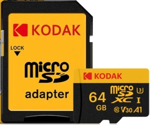 64GB Kodak Micro SD U3 For Nextbase iQ 222X 322GW 422GW 522GW 622GW Dash Cam - Picture 1 of 6