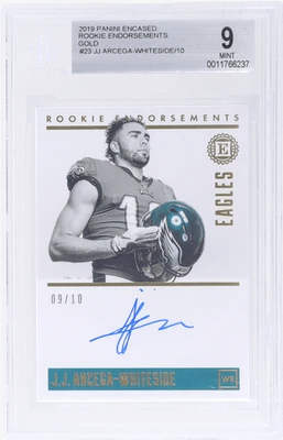 2019 Panini Encased JJ Arcega-Whiteside /10 BGS 9/10 RC - Imagem 1 de 2