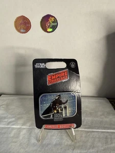 Disney Star Wars 40th The Empire Strikes Back Darth Vader Cast LE Pin & Card - Picture 1 of 2
