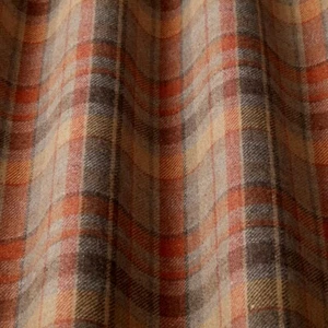 Spice Highland Wool Blend Tartan Check Upholstery Grade Curtain Cushion Fabric - Picture 1 of 16