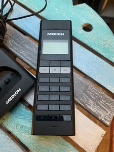Dect Cordless Telephone BLACK Base Station Plug Charger MD82269 Mobile Phone - Zdjęcie 1 z 11